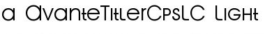 Download a_AvanteTitlerCpsLC Light Font