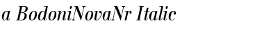 Download a_BodoniNovaNr Italic Font Title Preview