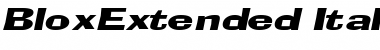 Download BloxExtended Italic Font Title Preview