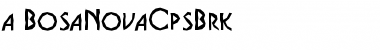 Download a_BosaNovaCpsBrk Regular Font
