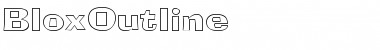 Download BloxOutline Regular Font Title Preview