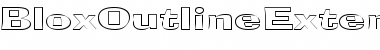 Download BloxOutlineExtended Regular Font Title Preview