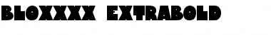 Download Bloxxxx ExtraBold Font Title Preview