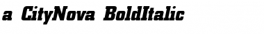 Download a_CityNova BoldItalic Font