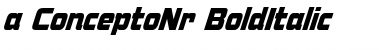 Download a_ConceptoNr BoldItalic Font Title Preview