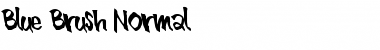 Download Blue Brush Normal Normal Font Title Preview