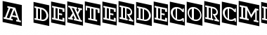 Download a_DexterDecorCmDn Regular Font