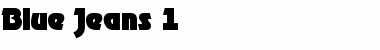 Download Blue Jeans 1 Regular Font Title Preview