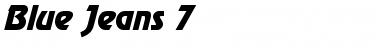 Download Blue Jeans 7 Italic Font Title Preview