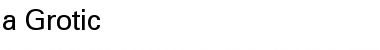 Download a_Grotic Regular Font Title Preview