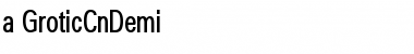 Download a_GroticCnDemi Regular Font Title Preview