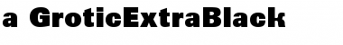Download a_GroticExtraBlack Regular Font Title Preview
