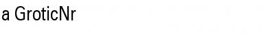 Download a_GroticNr Regular Font Title Preview