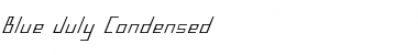 Download Blue July Condensed Condensed Font Title Preview