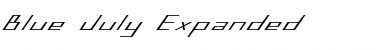 Download Blue July Expanded Expanded Font Title Preview