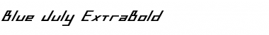 Download Blue July ExtraBold ExtraBold Font Title Preview