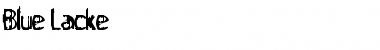Download Blue Lacke Regular Font Title Preview