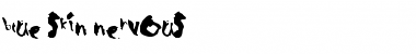 Download Blue Skin nervous Font Title Preview