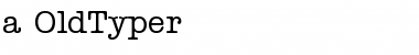 Download a_OldTyper Regular Font Title Preview