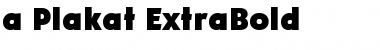 Download a_Plakat ExtraBold Font Title Preview