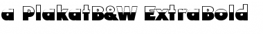 Download a_PlakatB&W ExtraBold Font Title Preview