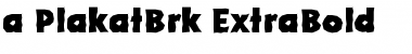 Download a_PlakatBrk ExtraBold Font Title Preview