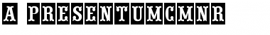 Download a_PresentumCmNr Regular Font Title Preview