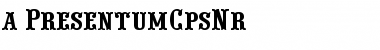 Download a_PresentumCpsNr Regular Font Title Preview
