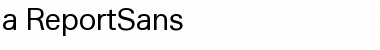 Download a_ReportSans Regular Font Title Preview