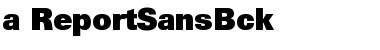 Download a_ReportSansBck Regular Font Title Preview