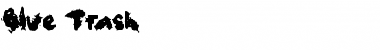 Download Blue Trash Regular Font Title Preview