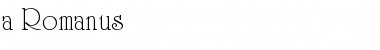 Download a_Romanus Regular Font Title Preview