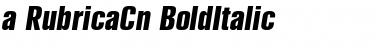 Download a_RubricaCn BoldItalic Font Title Preview