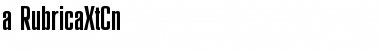 Download a_RubricaXtCn Regular Font Title Preview