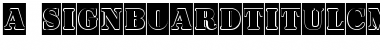 Download a_SignboardTitulCmGr Regular Font Title Preview