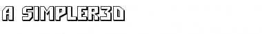 Download a_Simpler3D Bold Font Title Preview