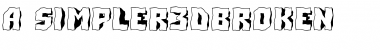 Download a_Simpler3DBrk Regular Font Title Preview