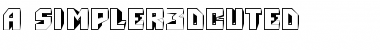 Download a_Simpler3DCut Regular Font Title Preview