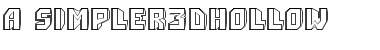 Download a_Simpler3DHlw Regular Font Title Preview