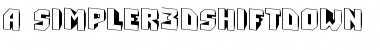 Download a_Simpler3DShiftDn Regular Font Title Preview