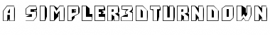 Download a_Simpler3DTurnDn Regular Font Title Preview