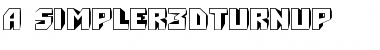 Download a_Simpler3DTurnUp Regular Font Title Preview