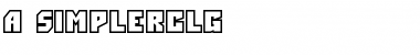 Download a_SimplerClg Regular Font Title Preview
