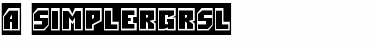 Download a_SimplerGrSl Regular Font Title Preview