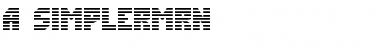 Download a_SimplerMrn Regular Font Title Preview