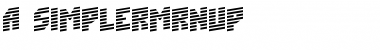 Download a_SimplerMrnUp Regular Font Title Preview