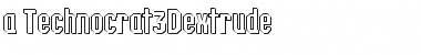 Download a_Technocrat3Dxtr Regular Font Title Preview