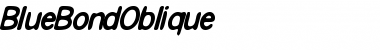 Download BlueBond Medium Font Title Preview