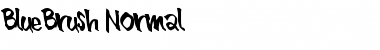 Download BlueBrush-Normal Regular Font Title Preview