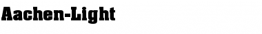 Download Aachen-Light Regular Font Title Preview